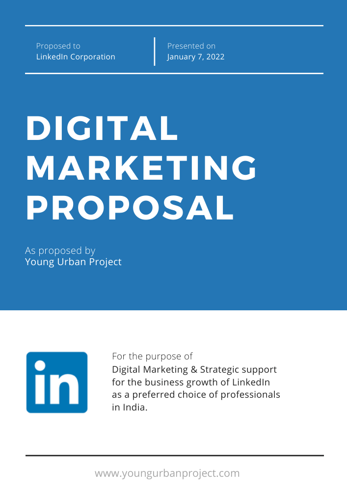 cover page - digital marketing proposal