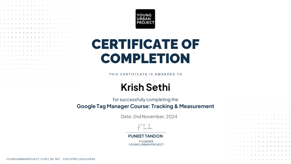 Google Tag Manager Course Online - Learn GTM 10