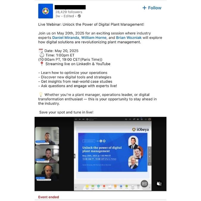 Promote Your Upcoming Webinar