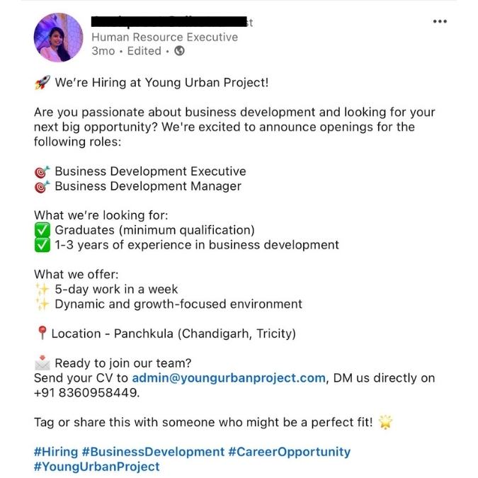 Share Job Openings or Career Opportunities