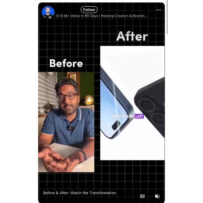 Showcase a “Before & After” Transformation