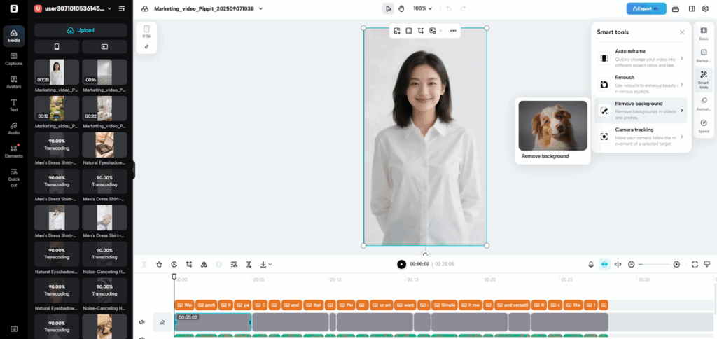 Fix Facial Details Effortlessly with Video Background Remover 4