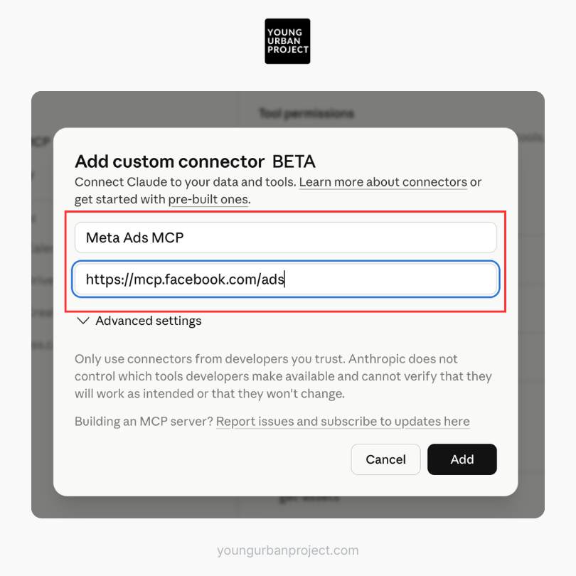 How to Connect Meta Ads MCP to Claude (Step-by-Step Guide) 2 How to Connect Meta Ads MCP to Claude
