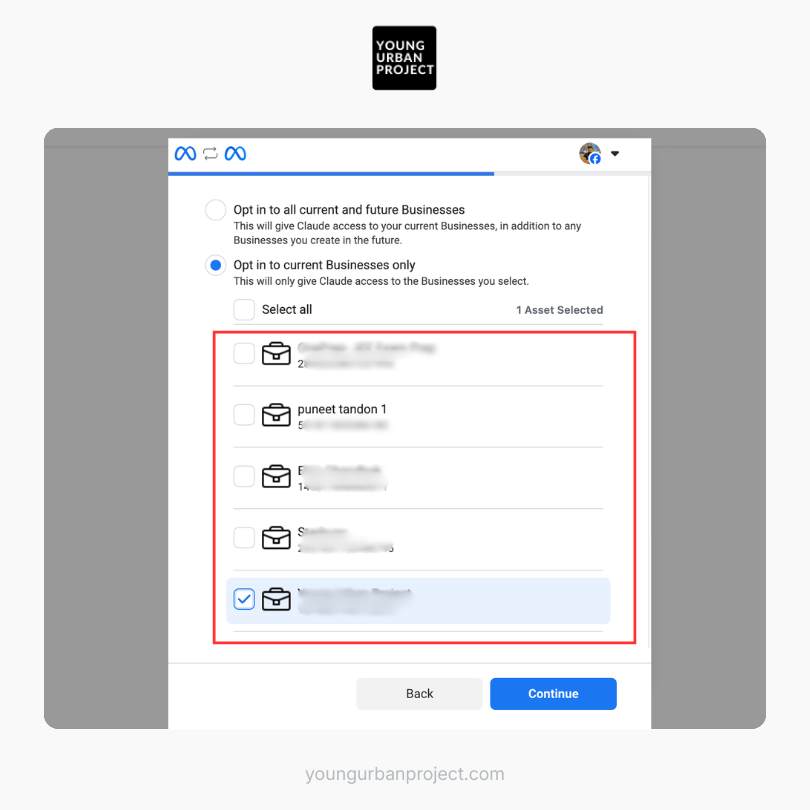 How to Connect Meta Ads MCP to Claude (Step-by-Step Guide) 6 select ad account