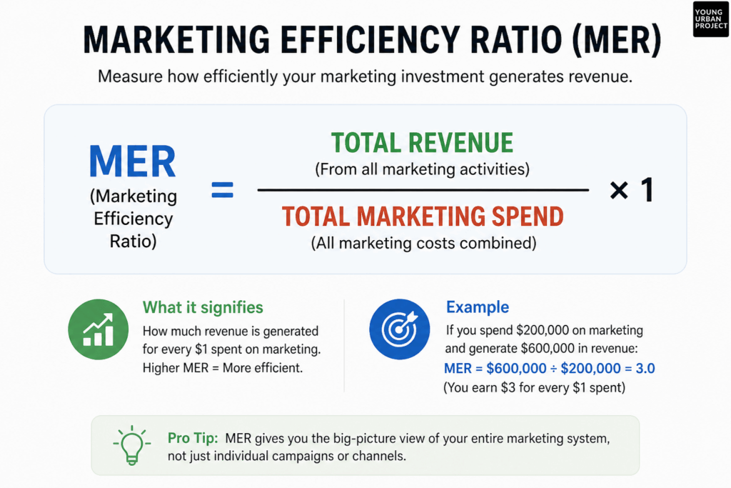 Marketing Efficiency Ratio (MER): The Metric Smart Marketers Use to Scale Revenue 2 Marketing Efficiency Ratio (MER)