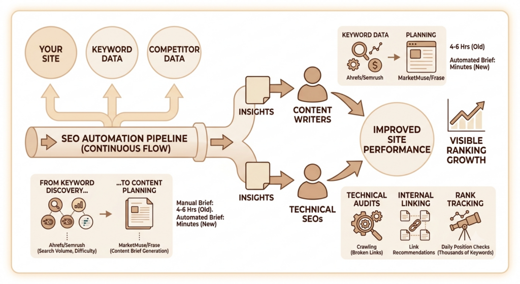 SEO Automation Tools: The Complete 2026 Guide to Automating Keyword Research, Content Optimization, and AI Search Visibility 4 SEO Automation Tools