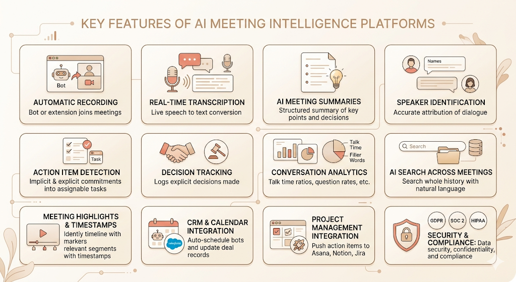 AI Meeting Intelligence Platforms: Features, Benefits, and Best Tools in 2026 4 AI Meeting Intelligence Platforms