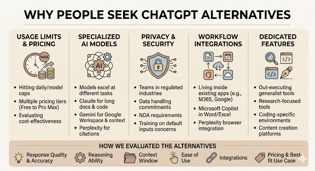 ChatGPT Alternatives: How to Choose the Right AI Assistant in 2026 2 ChatGPT Alternatives