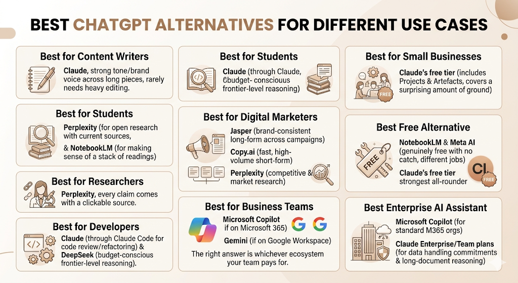 ChatGPT Alternatives: How to Choose the Right AI Assistant in 2026 4 ChatGPT Alternatives