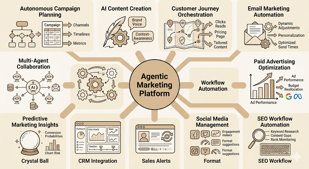 Agentic Marketing Platforms: The Complete Guide to AI Agents That Plan, Execute & Optimize Marketing 4 Agentic Marketing Platforms