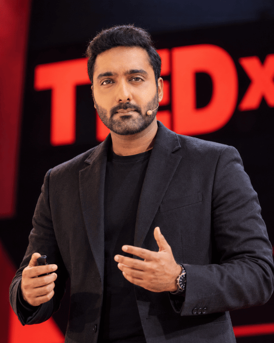 Puneet Tandon presenting at TEDx