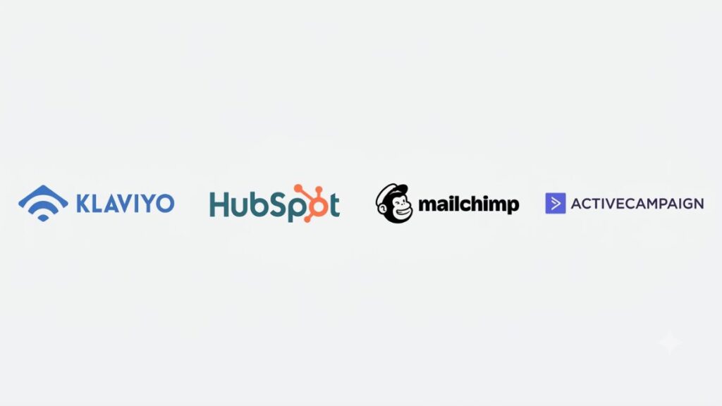 AI Agent for Email Marketing: How to Automate, Personalize, and Optimize Campaigns in 2026 4 AI agent for email marketing use-case fit chart comparing Klaviyo, HubSpot, Mailchimp, and ActiveCampaign by business model and data environment